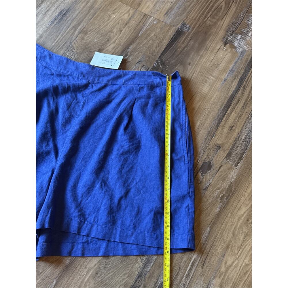 Madewell NWT XL Blue Shorts Nordstrom Linen Viscose Blend Loose Fit Casual Nice - Picture 10 of 16